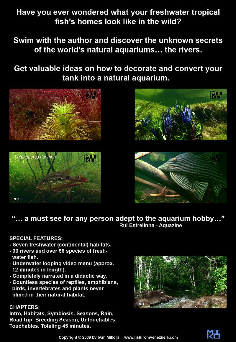 BACK COVER FRESHWATER NATURAL AQUARIUM DOCUMENTARY